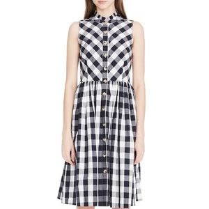 NWT J. Crew Gingham Button-front Dress